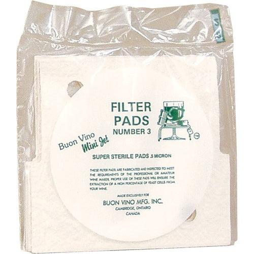 Buon Vino Mini Jet Filter Pads - 0.5 micron (#3)