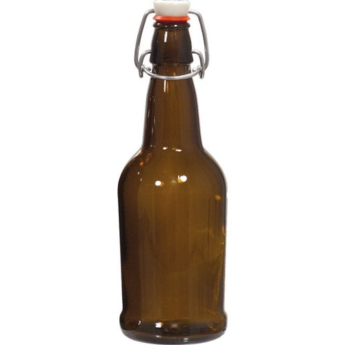 Bottle Amber Flip 16oz - 12case